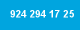 924 294 17 25 924 294 17 25